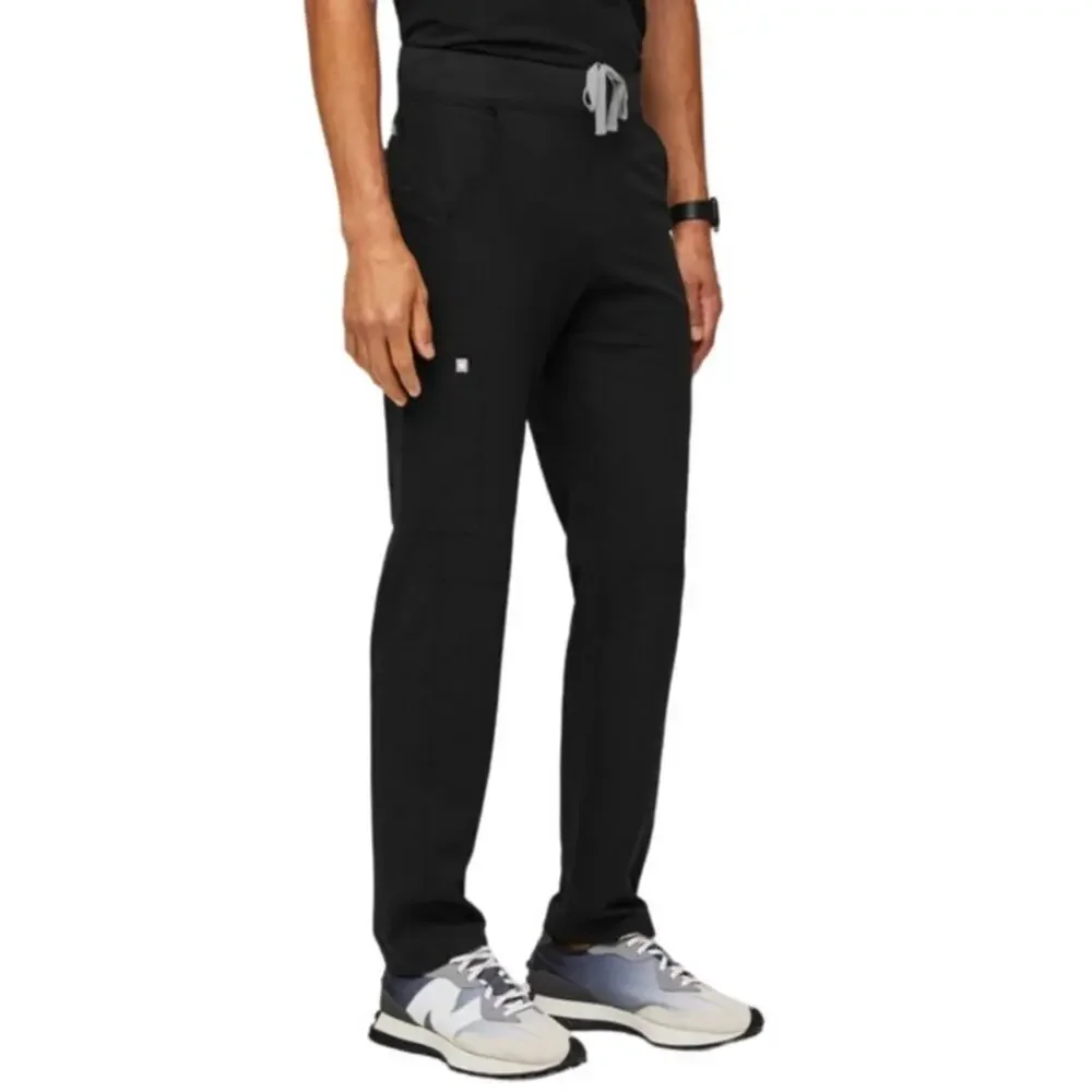 Figs Axim Cargo Scrub Pants Black Men Small